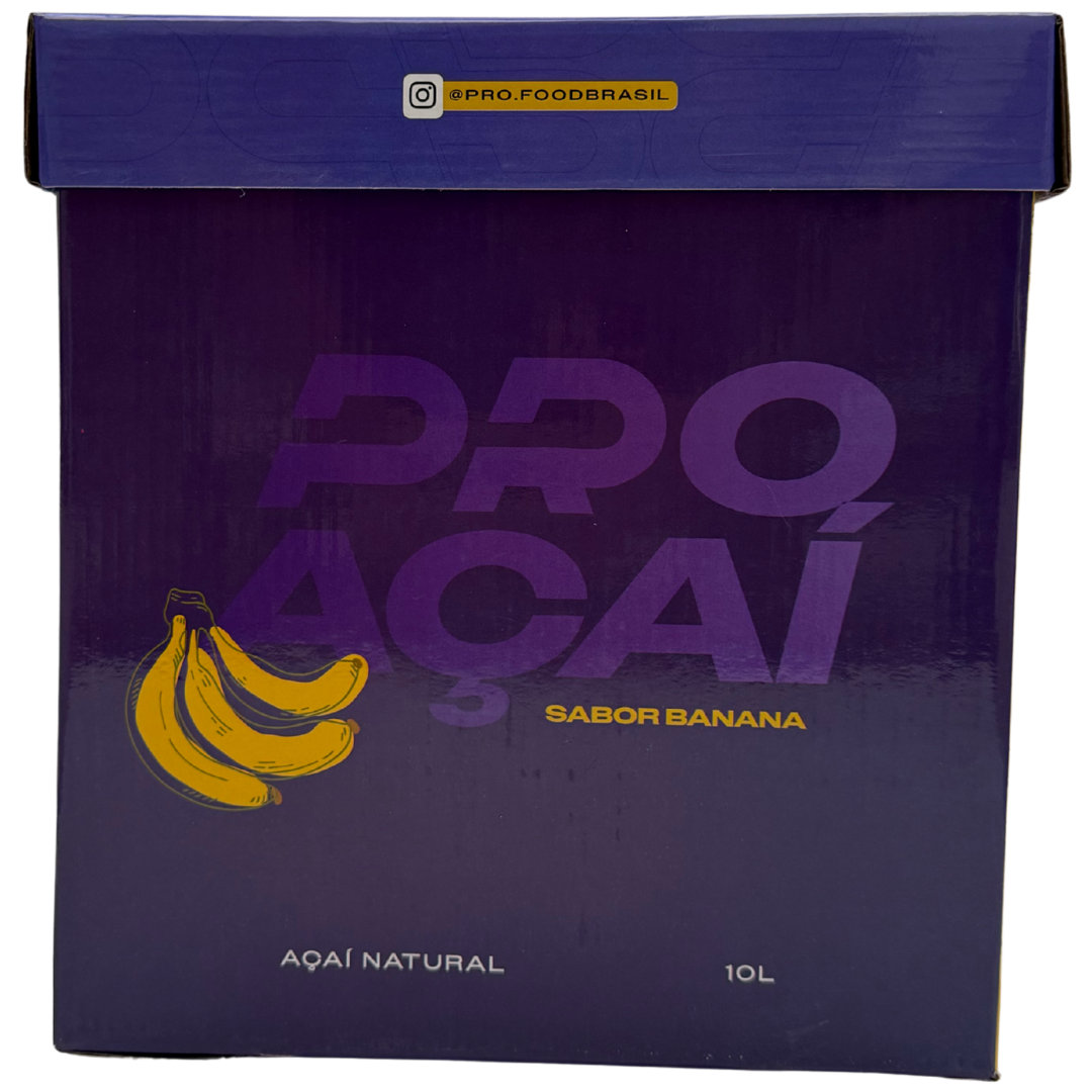 Caixa de Açaí Banana 10L da Pro Açaí